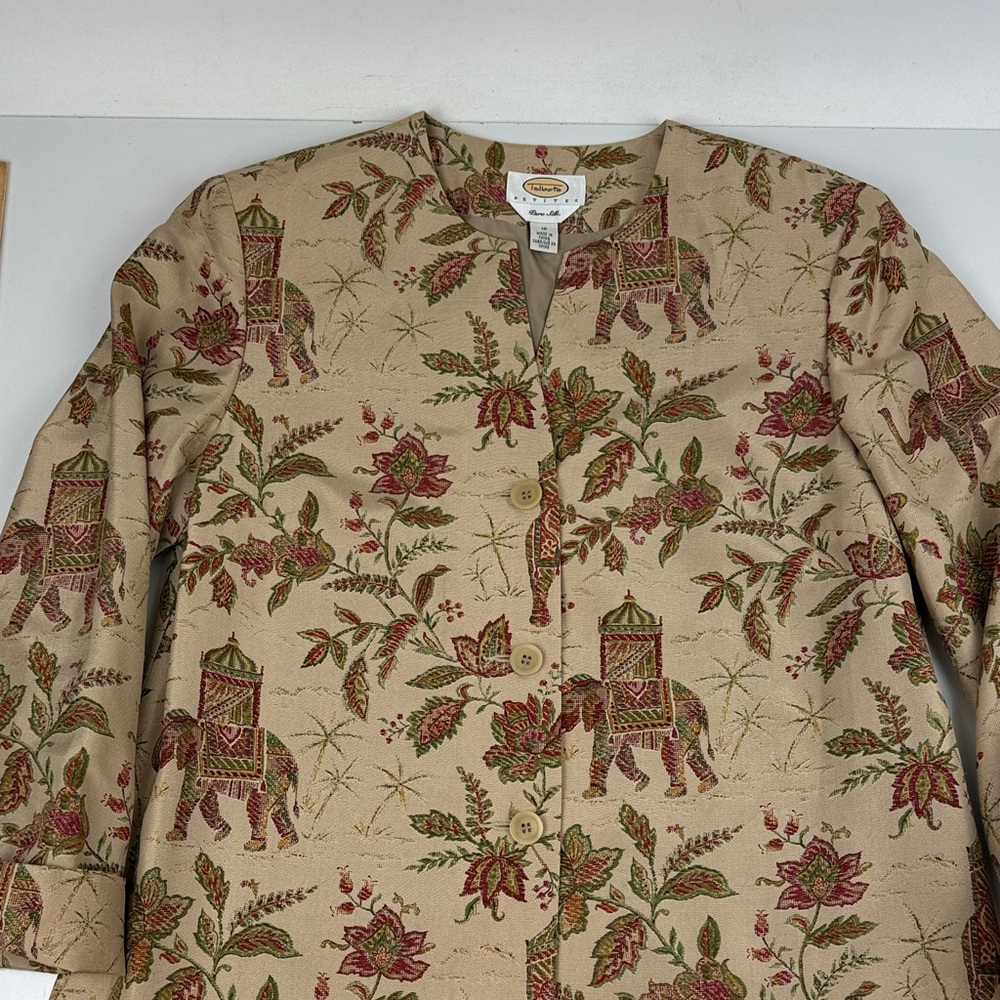 Talbots Pure Silk Floral Jacket